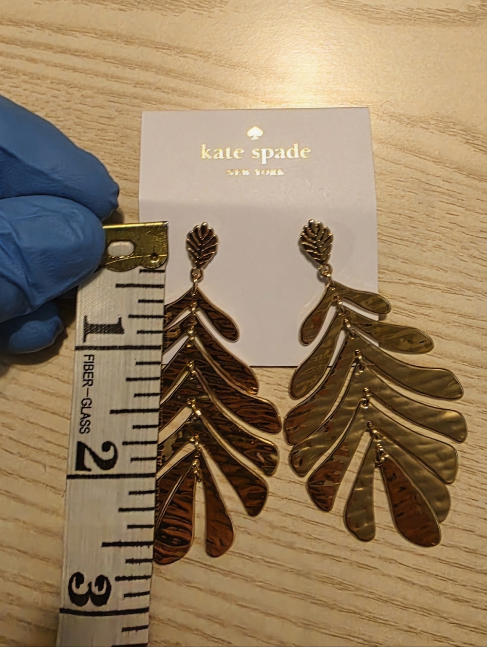 kate spade Gold Leaf Chandelier Earrings - Gold